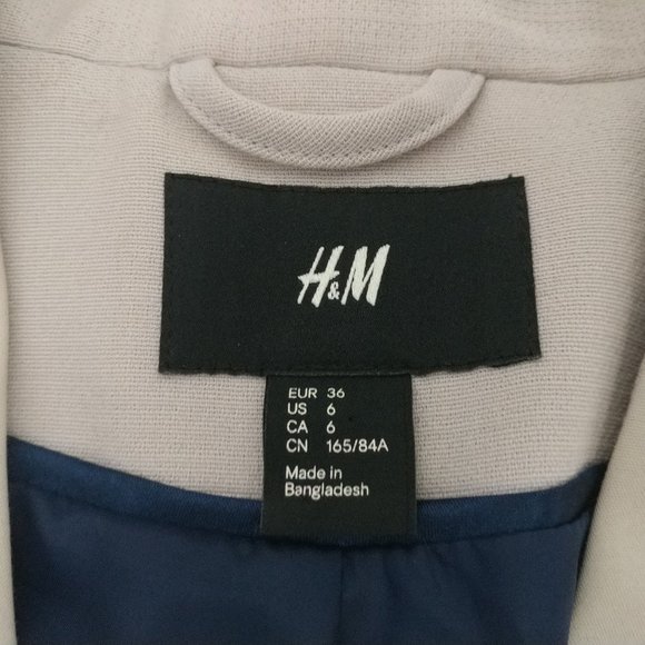 Cream Buttonless H&M Jacket - Picture 6 of 13